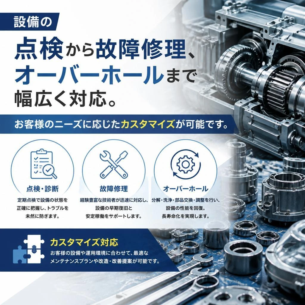 幅広い対応サービス